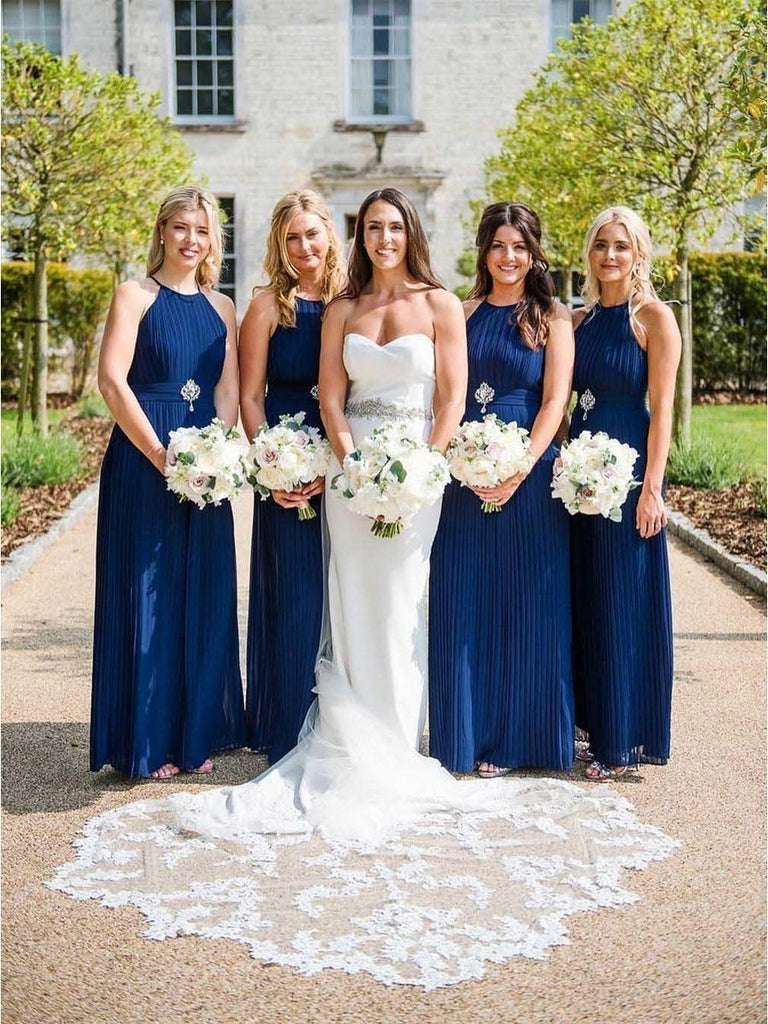 bridesmaid dress blue